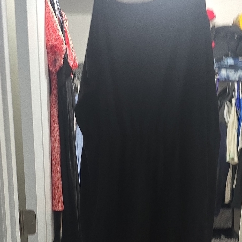 Black Shein Romper Size 5xl But Fits Like A 24w. Cotton Very Comfortable.